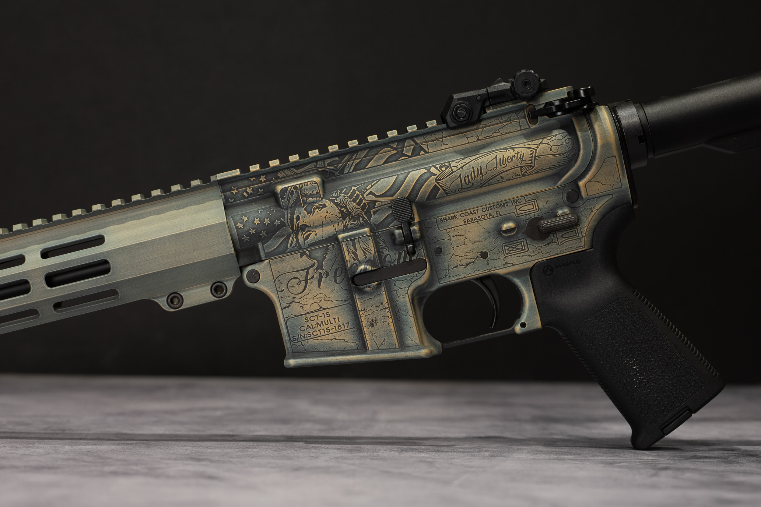 Lady Liberty Custom Finish