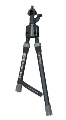 Primos 65828 Trigger Stick  Short 12"-16.50", Black, Spartan Precision Magnetic Attachment System