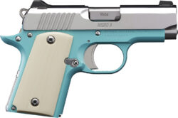 Kimber Mfg.,inc 3700647 Micro 9 Bel Air NS 9mm 6+1 3.15" Stainless Steel Slide Bel Air Blue Mirror-Polished Ivory G-10 Grip