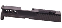 True Precision Inc TPSHCSBCRMS Axiom Optic Cut Slide Fits Springfield Hellcat Black DLC Anodized 416R Stainless Steel