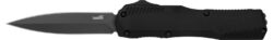 Kershaw 9000DE Livewire  Automatic 3.45" OTF Spear Point Plain Black PVD CPM MagnaCut Steel Blade, Black Anodized Aluminum Handle