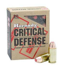 Hornady 90923 Critical Defense  45Auto+P 185gr Flex Tip eXpanding 20 Per Box/10 Case