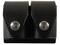 HKS 203PMBN SpeedLoader Case  Double Black Hytrel Belt Loop Medium Belts 2.25" Wide
