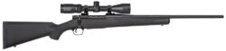 Mossberg 27934 Patriot  270 Win Caliber with 5+1 Capacity, 22" Fluted Barrel, Matte Blued Metal Finish & Black Synthetic Stokc Right Hand (Full Size) Includes Vortex Crossfire II 3-9x40mm Scope