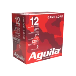 AGUILA 12GA 2 3/4" 1-1/8 OZ #6 25RD BX 10 BXS PER CS