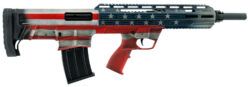 Tokarev USA 21000164 TBP  Bullpup 12 Gauge Semi-Auto 3" 5+1 18.50" Black Steel Barrel, American Flag Picatinny Rail Receiver, American Flag Adjustable Synthetic Stock