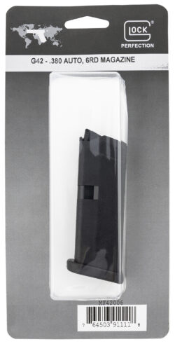 Glock MF42006 G42  6rd 380 ACP Black Polymer